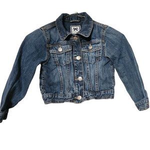 Gymboree Girls Soft Denim Jean Jacket Size S (5-6) Prefaded